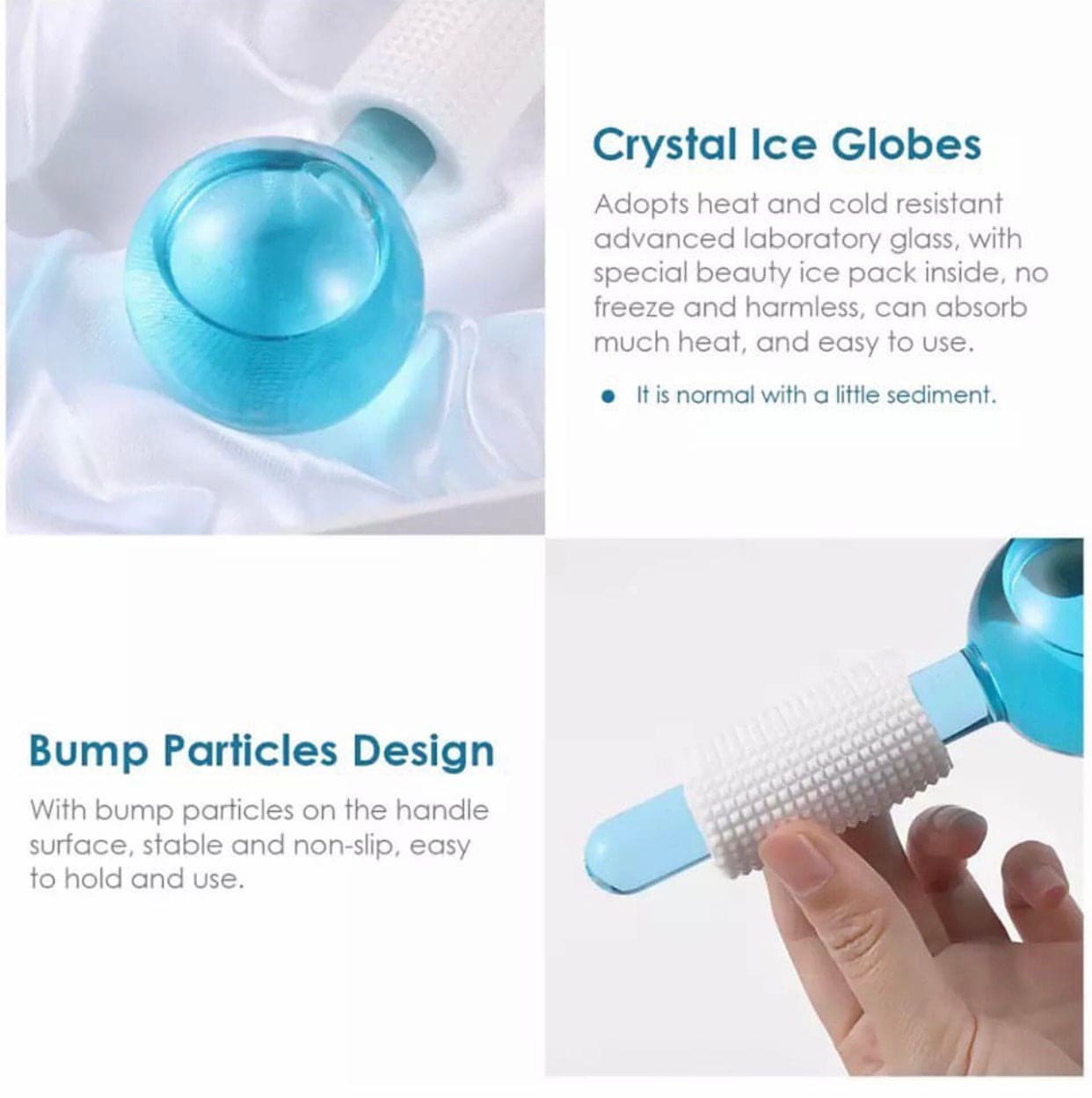 2 Pcs Crystal Ice Hockey, Energy Face Eye Massaging Globes, Face Lifting Anti Wrinkles Ice Roller, Anti Aging Health And Skincare Tool 2 Pcs Crystal Ice Hockey, Energy Face Eye Massaging Globes, Face Lifting Anti Wrinkles Ice Roller, Anti Aging Health And Skincare Tool
